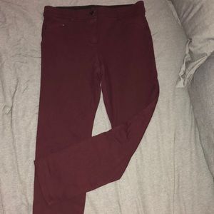 Burgundy Legging Boot Cut dress pants